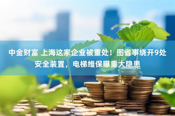 中金财富 上海这家企业被重处！图省事绕开9处安全装置，电梯维保曝重大隐患